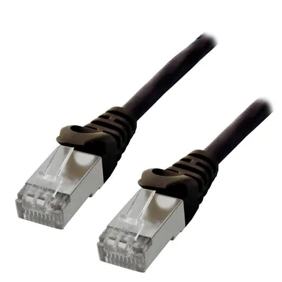 Netzwerkkabel MCL Cat6 1 m F/UTP RJ-45 Schwarz