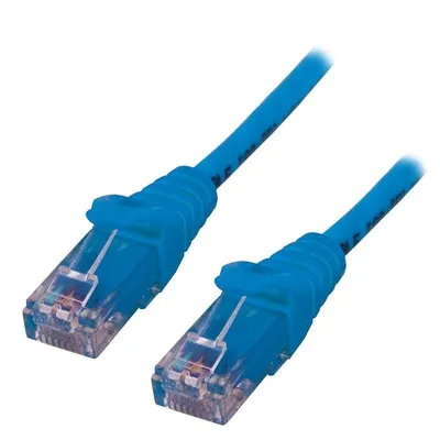 Netzwerkkabel MCL Cat6 U/UTP 5 m blau RJ45