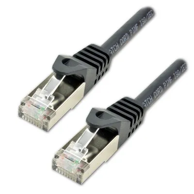 Netzwerkkabel MCL FCC7BMSHF-2M/N Cat7 S/FTP 2 m Schwarz