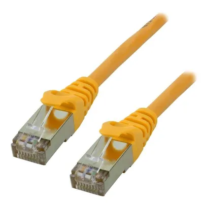 Netzwerkkabel MCL Cat6a S/FTP 0,3 m gelb RJ-45 bis RJ-45