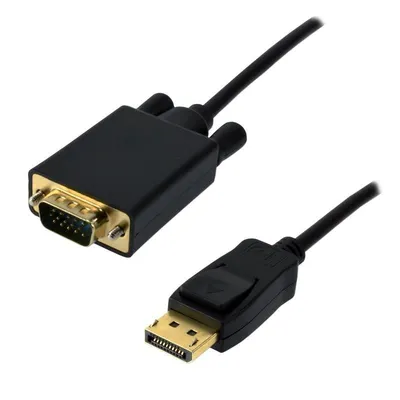 Kabeladapter DisplayPort auf VGA MCL MC294-1.5M 1,5 m Männchen/Männchen