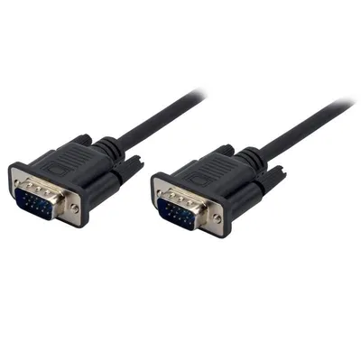 Kabel VGA MCL SVGA HD15 Männlich zu Männlich 3 m Schwarz