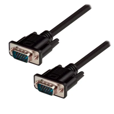 VGA-Kabel MCL MC340B/15P-3M 3 m Stecker Stecker Schwarz