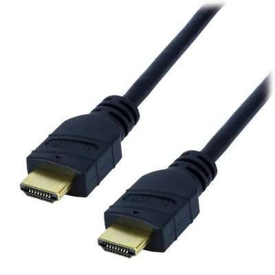 HDMI-Kabel MCL 1m Ethernet 4K 3D Schwarz