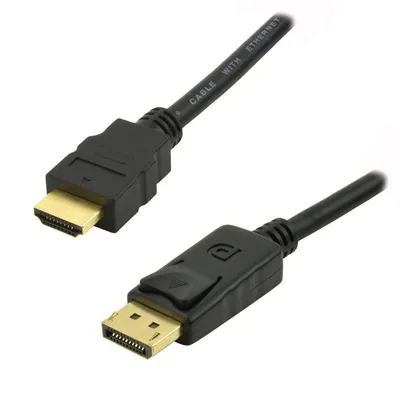 Kabel Adapter DisplayPort zu HDMI MCL 2 m Schwarz