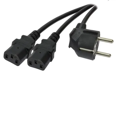 MCL-Stromkabel 2 m mit 2-poligem Klemmenblock und Typ-F-Stecker