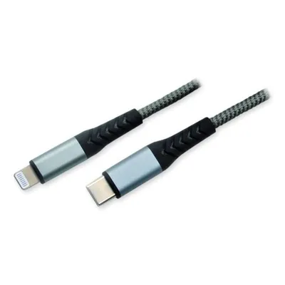 Kabel MCL Lightning auf USB-C 1 m 60 W Grau