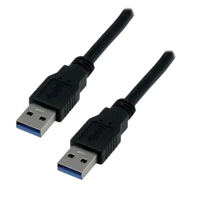 Kabel USB 3.0 MCL 2 m Männlich/Männlich Schwarz 5 Gbit/s