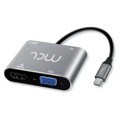 Laptop Docking Station MCL MD1B99AU3CHVUDP USB 3.2 Type-C 60W Silber 4K