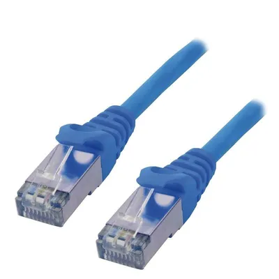 Netzwerkkabel MCL Cat6 1 m blau F/UTP RJ-45