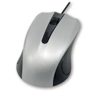 Maus MCL SS-212U USB Ambidextrisch 1200 DPI Schwarz Silber Kabel