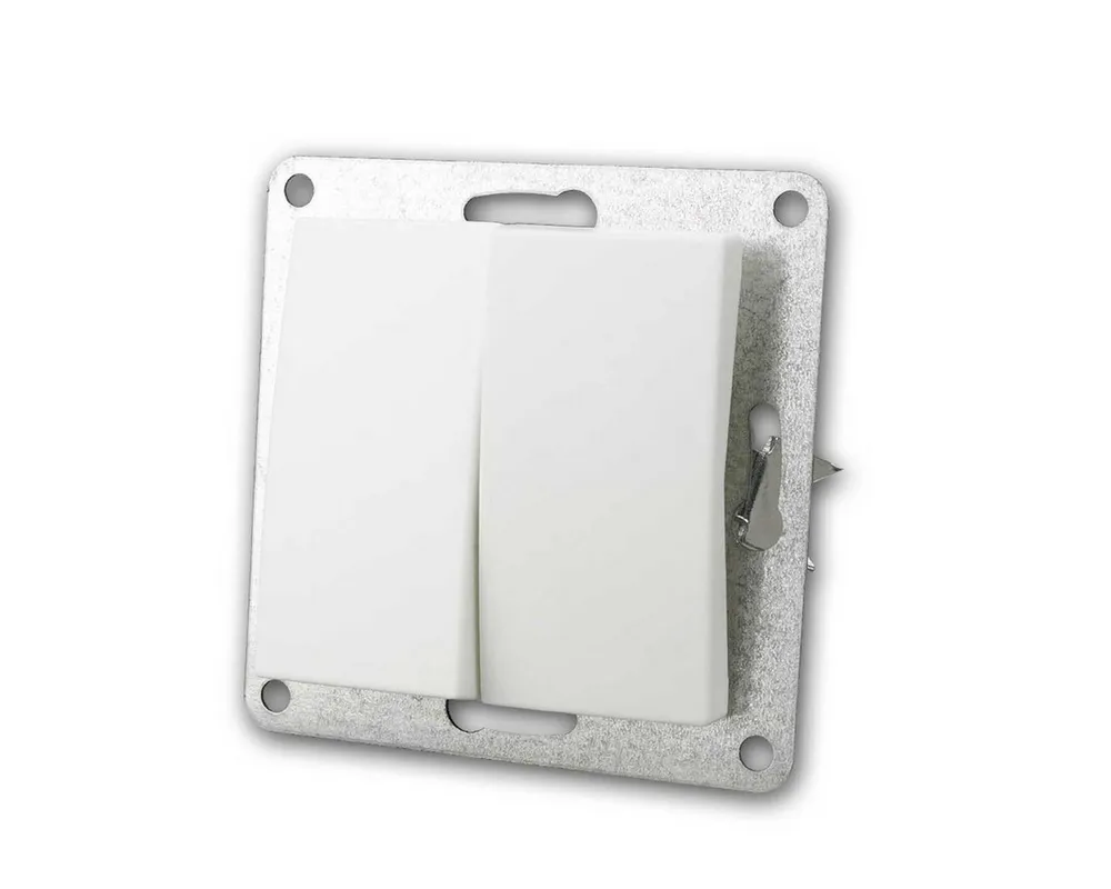 McPower FLAIR Serienschalter weiß, 250V~/10A, unterputz Unterputzschalter