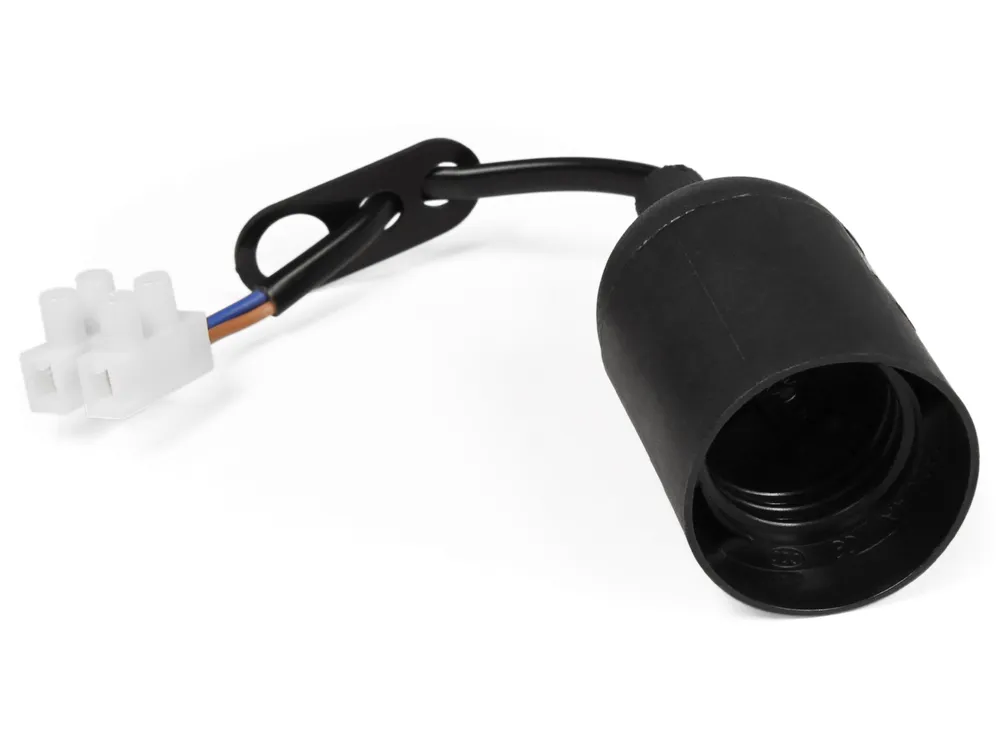 MCSHINE Renovierungsfassung, E27, mit 11 cm Kabel und Aufhänger, schwarz
