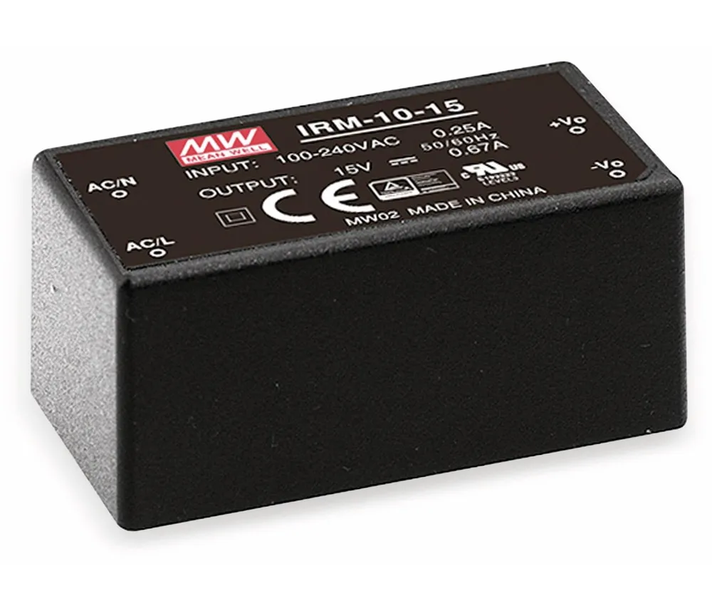 MEAN WELL AC/DC-Printnetzteil IRM-10-3.3, 3,3 V-/2,5 A, 8,2 W