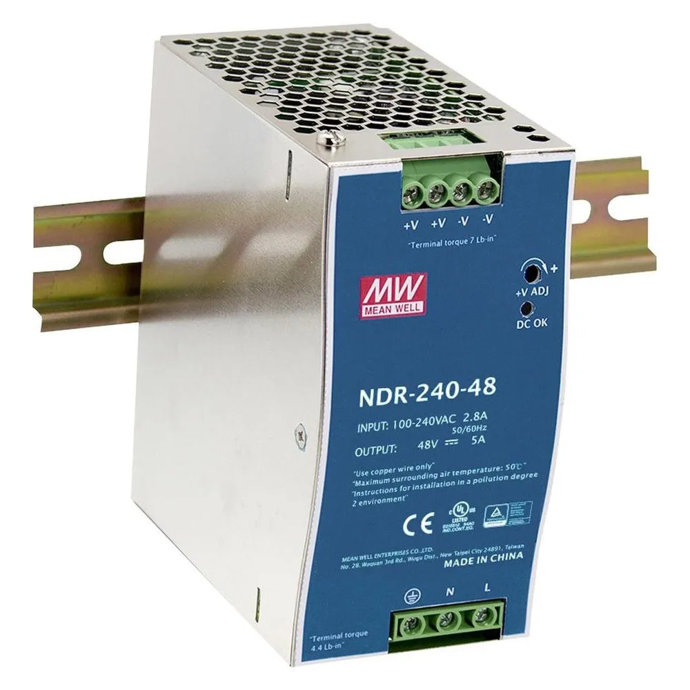 MEAN WELL Schaltnetzteil NDR-240-24, 24 V-/10 A