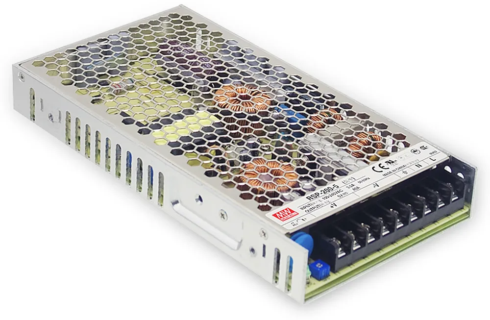 MEAN WELL Schaltnetzteil RSP-200-12, 12 V-/16,7 A