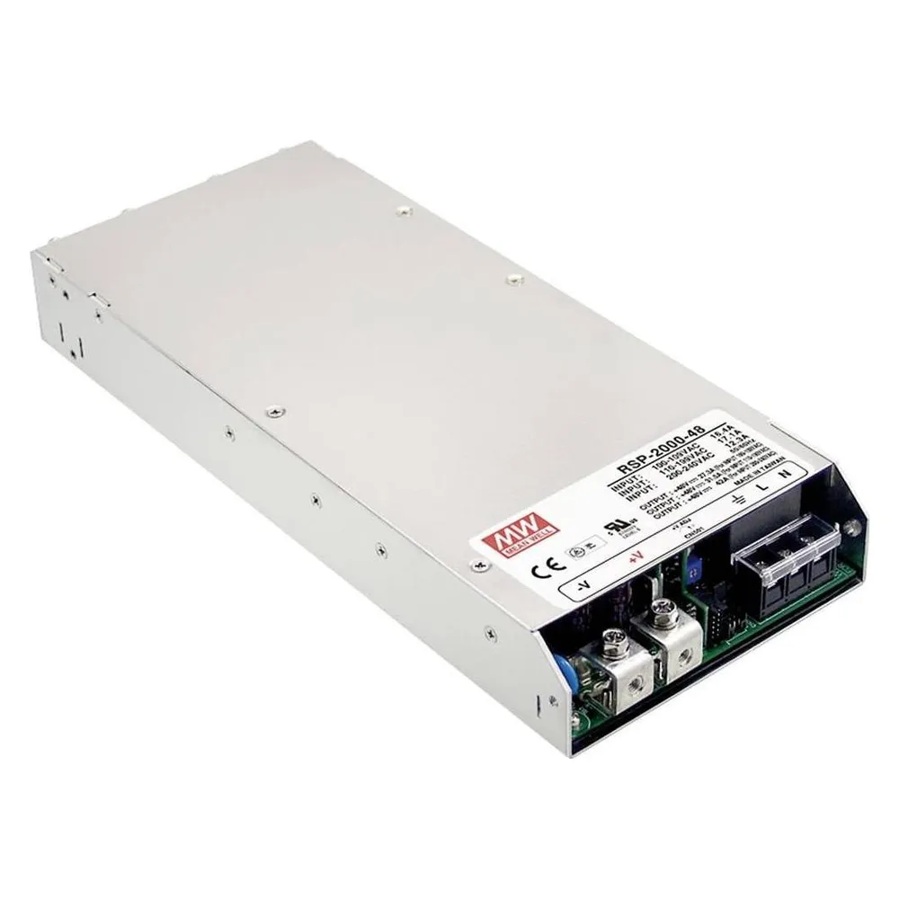Fuente de Alimentación Mean Well RSP-2000-12 1200W Zertifizierung UL TUV aktiv