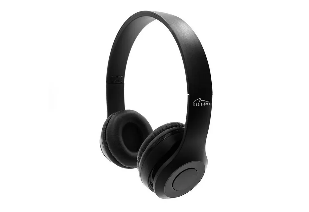MEDIA-TECH MT3591 Bluetooth-Kopfhörer (Bluetooth, mit integriertem Mikrofon, FM-Radio und microSD-Kartenleser)