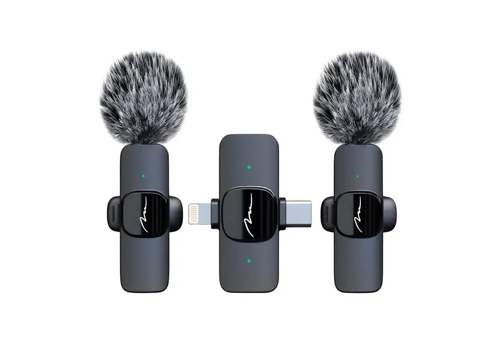 MEDIA-TECH Streaming-Mikrofon Micro-Mic Duo MT416 Ansteckmikrofon-Set