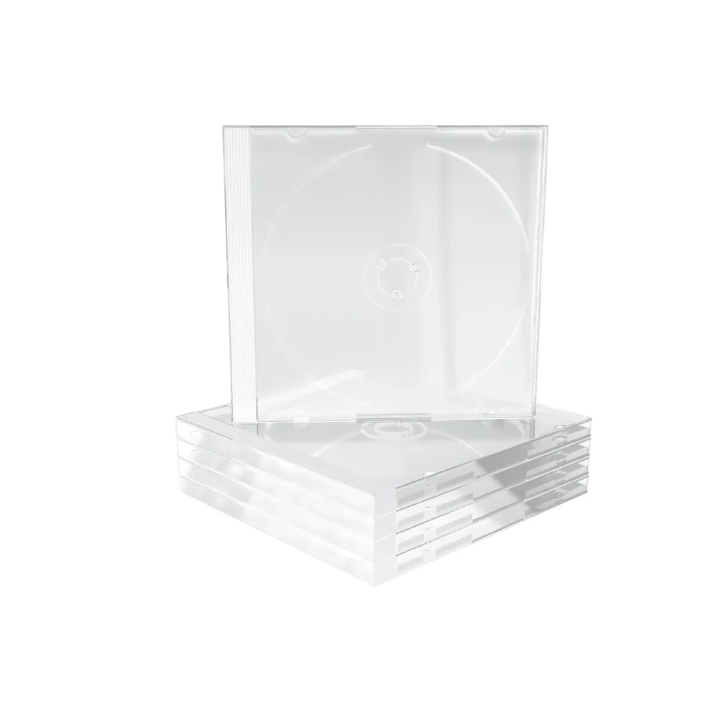 MEDIARANGE Behälter CD-Aufbewahrung | box24 | Kapazität: 1 CD/DVD - durchsichtig (Packung mit 100)