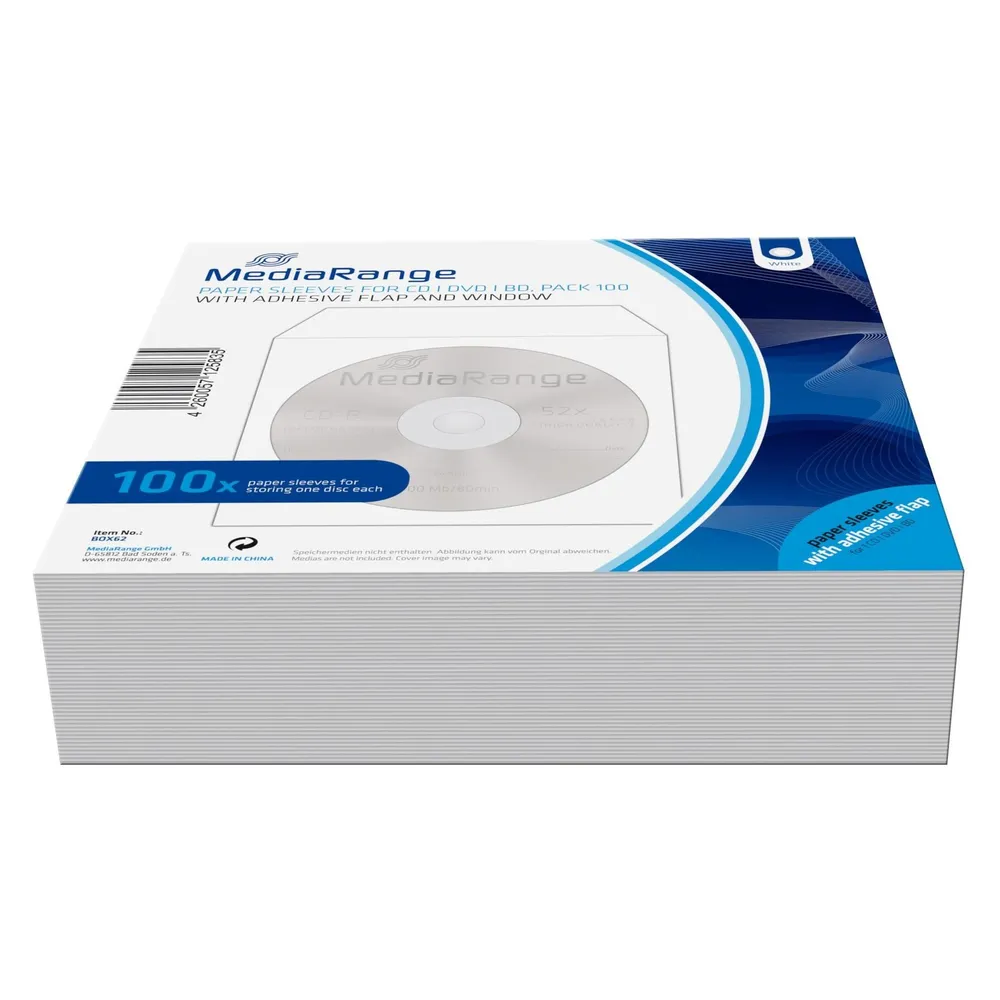 MediaRange Papiertaschen für 1 Disc