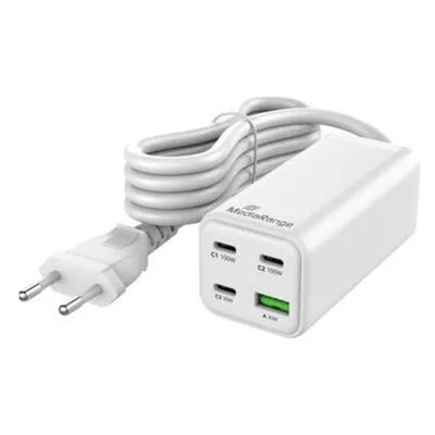 Ladegerät MediaRange MRMA124 100W GaN 3x USB-C 1x USB-A weiß