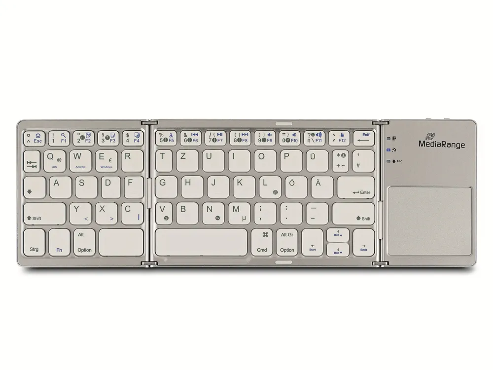 MEDIARANGE Funk-Tastatur MROS133, Touchpad, silber