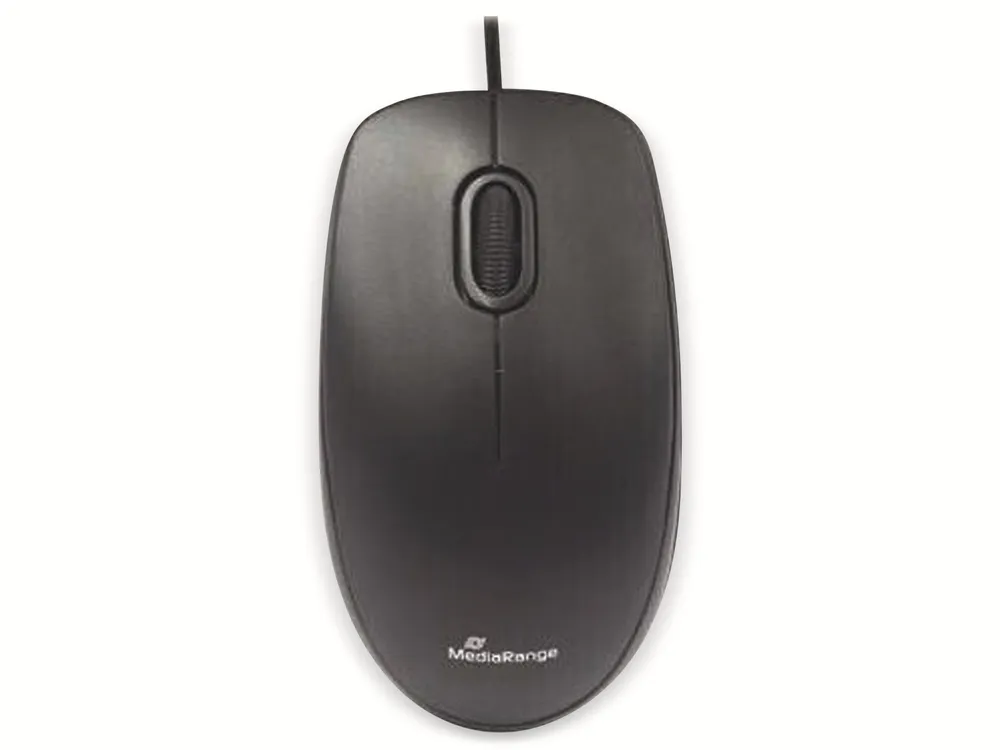 MEDIARANGE USB-Maus MROS212, Geräuscharm, schwarz