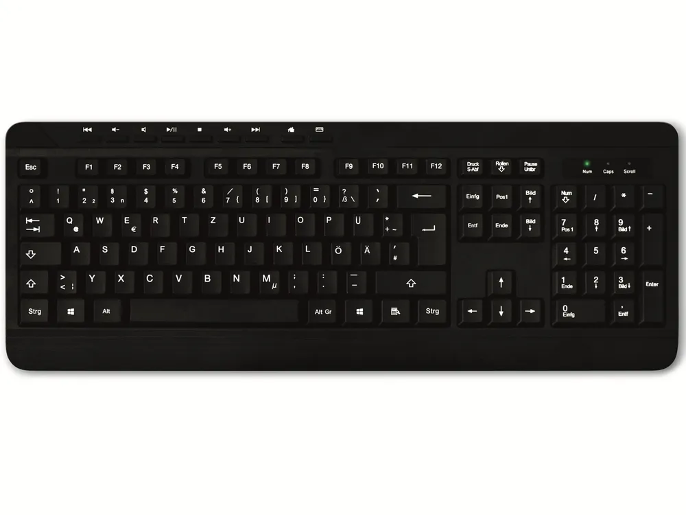 MEDIARANGE USB-Tastatur MROS102, QWERTZ, schwarz