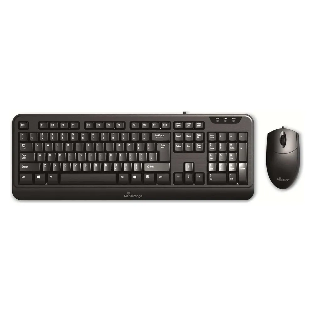 MEDIARANGE USB-Tastatur- und Maus-Set MROS108