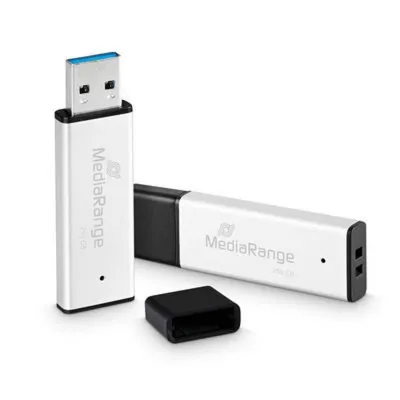 USB-Stick MediaRange MR1903 256 GB Schwarz Silber USB 3.2 Gen 1 USB-Stick MediaRange MR1903 256 GB Schwarz Silber USB 3.2 Gen 1