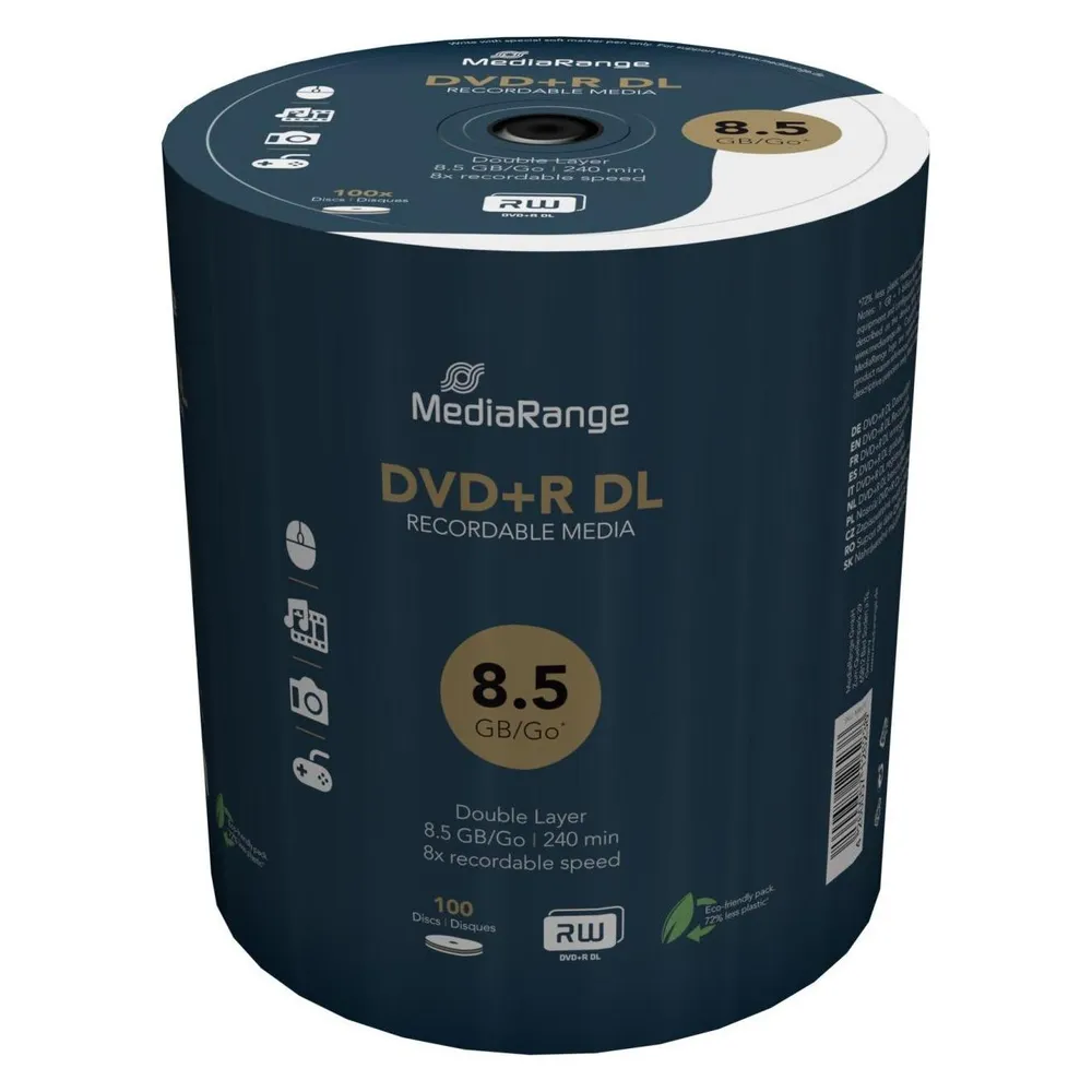 MediaRange DVD+R 8.5GB Double Layer (100x)