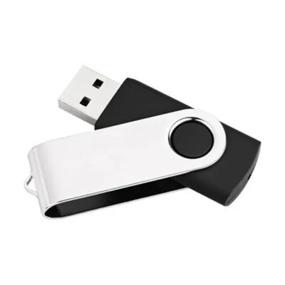 USB-Stick MediaRange MR908NTRL 8GB USB 2.0 drehbar schwarz silber