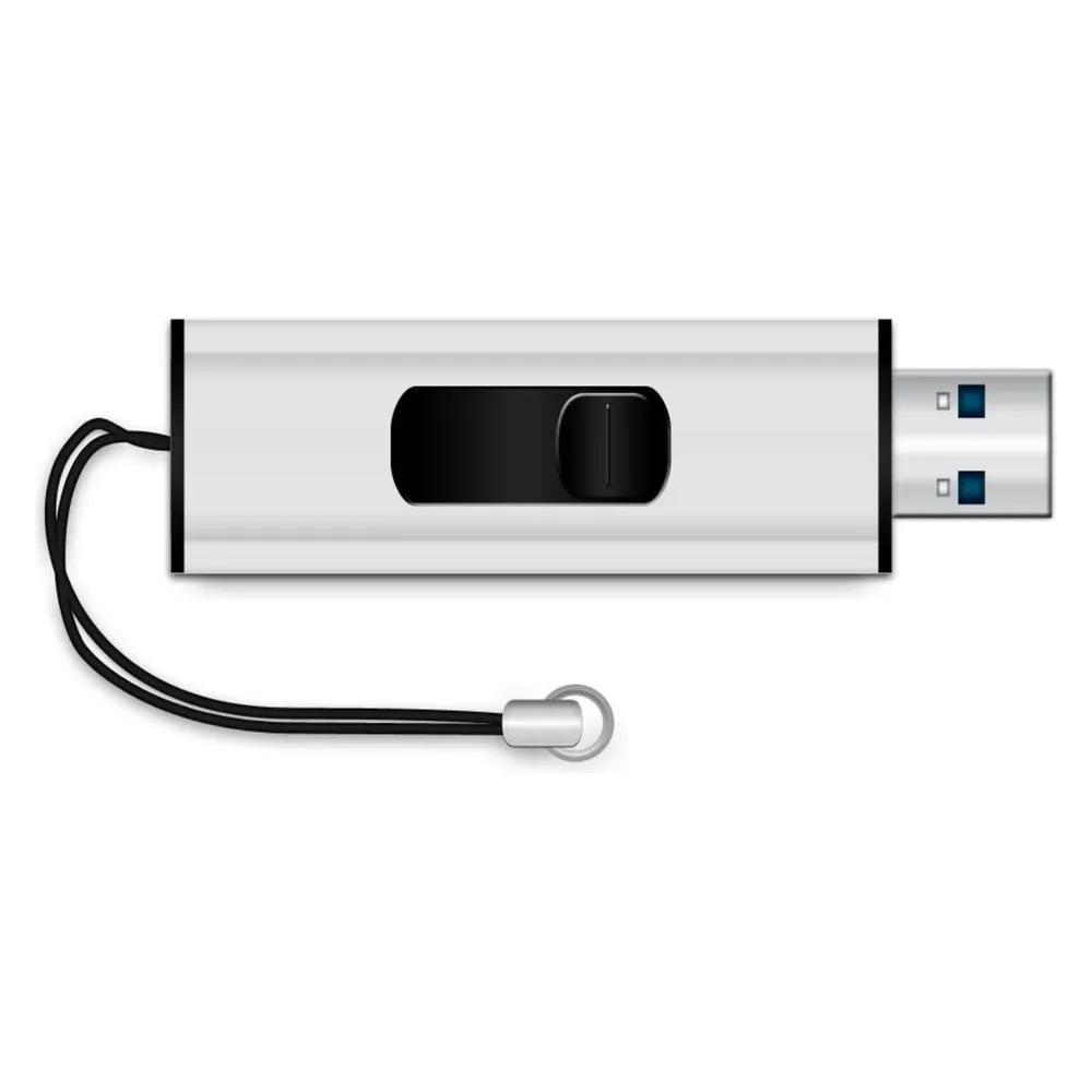 USB-Stick MediaRange MR914 8GB USB-A 3.2 Gen 1 Schiebemechanismus schwarz silber