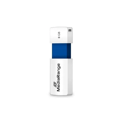 USB-Stick MediaRange MR971 8GB USB 2.0 Schiebemechanismus Blau Weiß