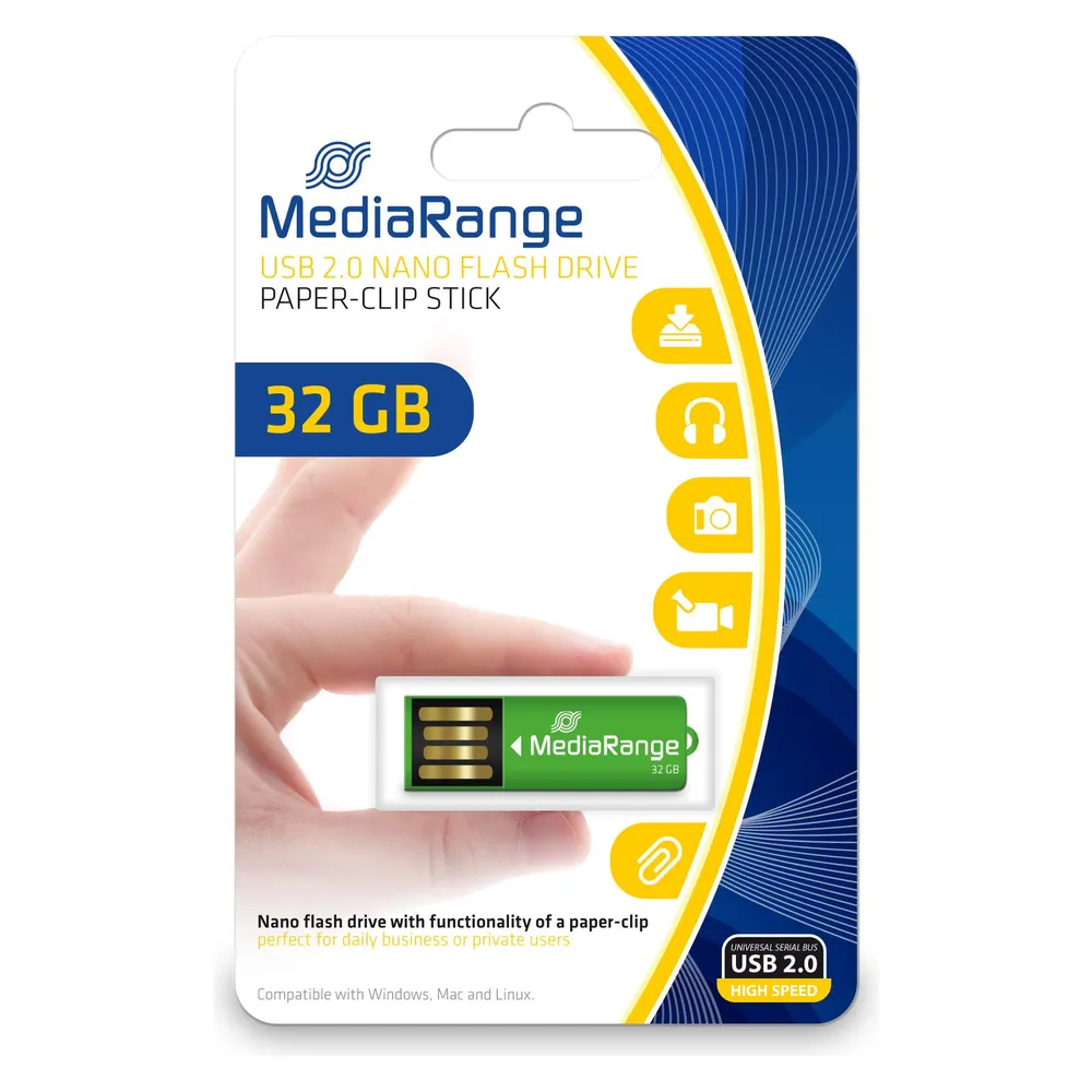 MediaRange Nano USB-Flash-Laufwerk (32 GB, USB-A)
