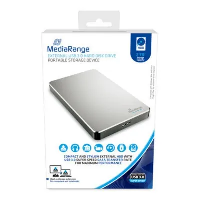 Festplatte MediaRange MR997 2TB 2.5" USB 3.2 Gen 1 5400rpm Silber
