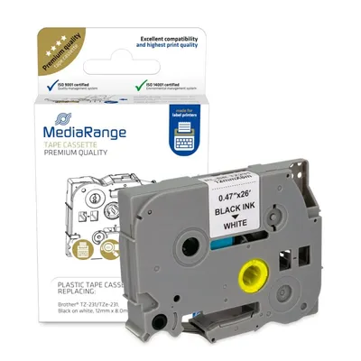 MediaRange MRBTZ231 Druckeretikett Schwarz, Weiß