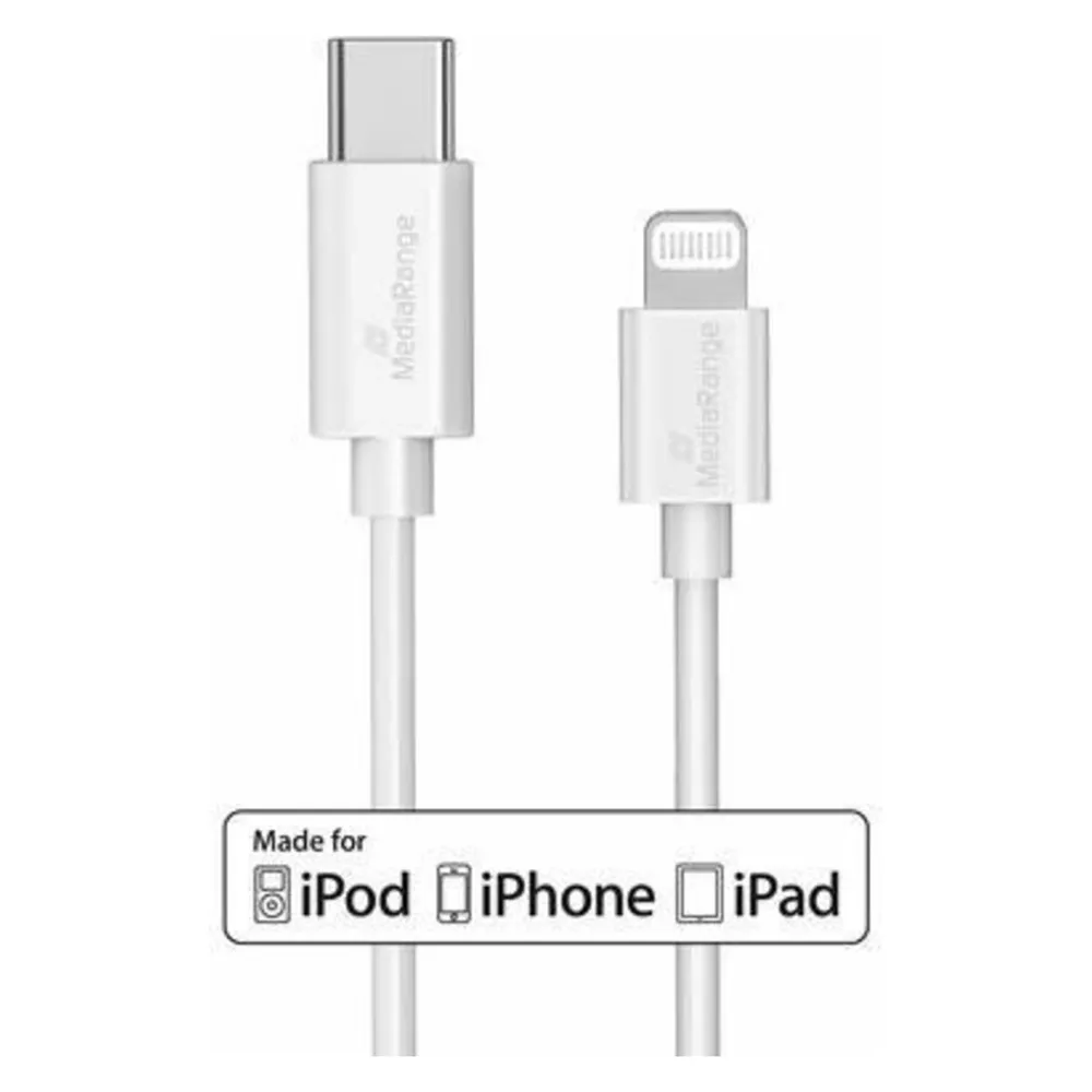 MediaRange Lade- u. Datenkabel USB-C auf Lightning