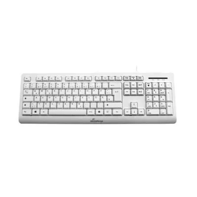 Tastatur MEDIARANGE MROS110 Full-Size kabelgebunden USB QWERTZ Weiß