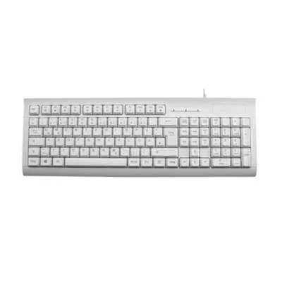 Teclado MediaRange MROS116 de membrana completo QWERTZ USB blanco