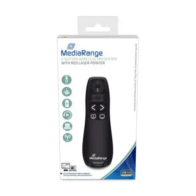 Wireless Presenter MediaRange MROS220 RF USB 15 m Schwarz