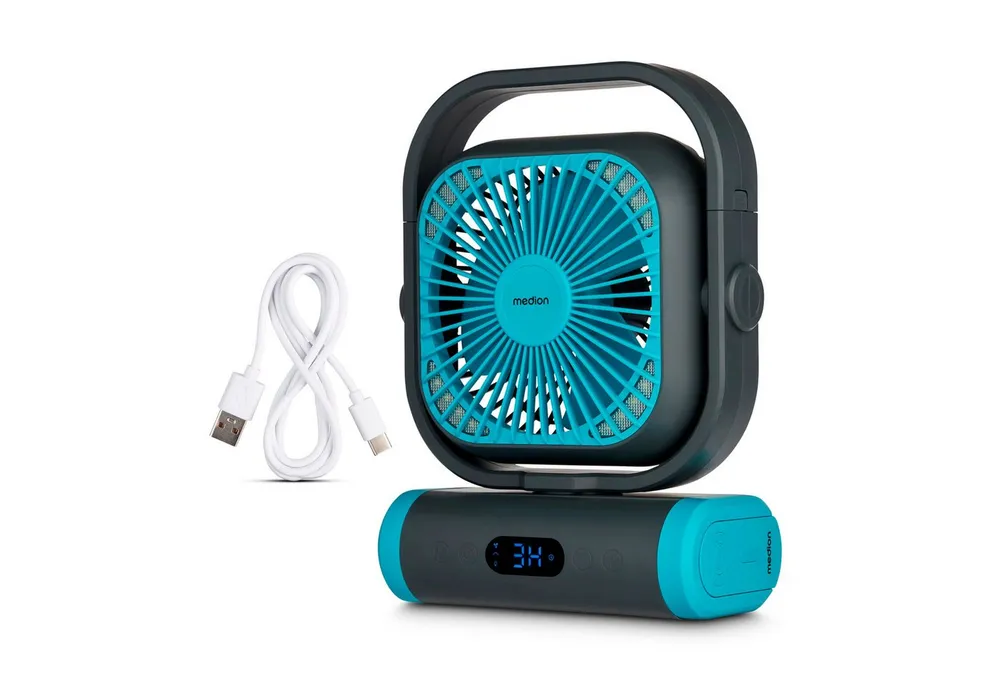 Medion® Akku-Ventilator MEDION LIFE Camping Ventilator E10 TF
