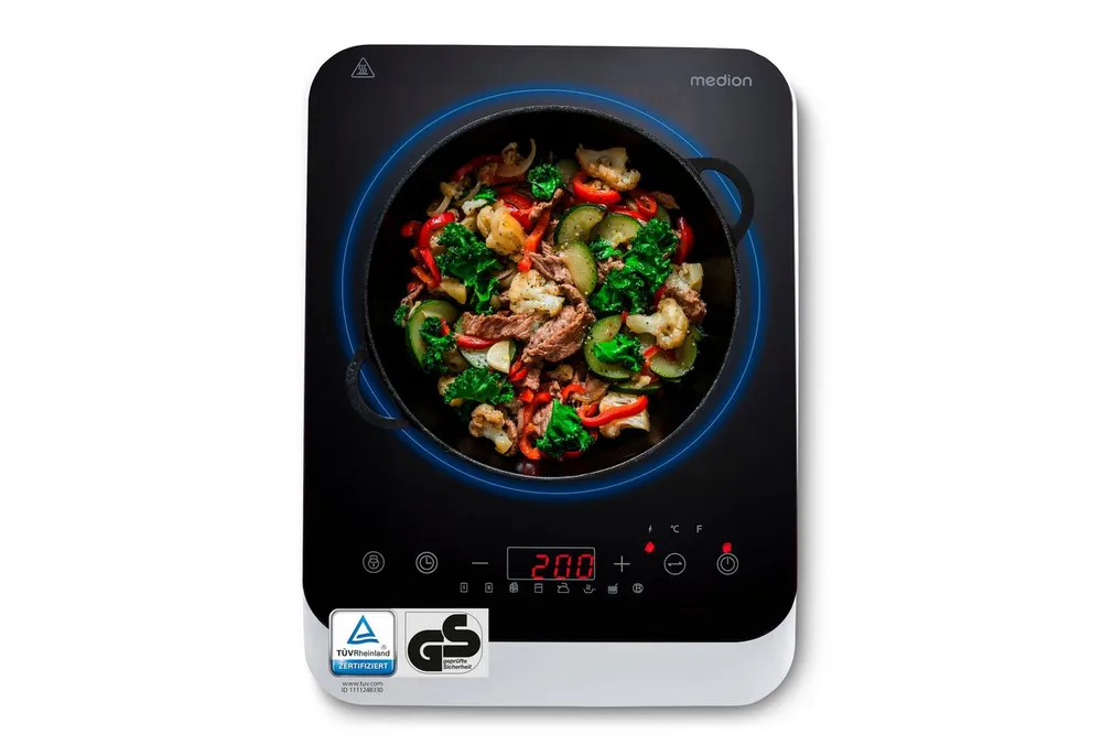 Medion® Einzel-Induktionskochplatte Induktionskochplatte MEDION® (MD 18490)