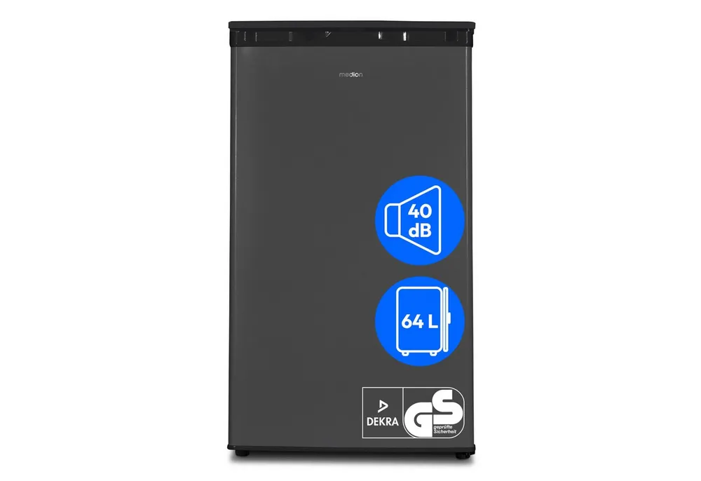 Medion® Gefrierschrank MD37688, 84 cm hoch, 48 cm breit, 64 Liter, 3 transparente Schubladen, Türanschlag wechselbar