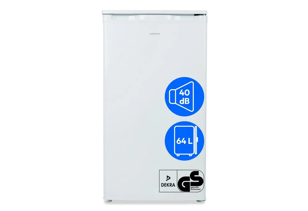Medion® Gefrierschrank MD37688, 84 cm hoch, 48 cm breit, 64 Liter, 3 transparente Schubladen, Türanschlag wechselbar