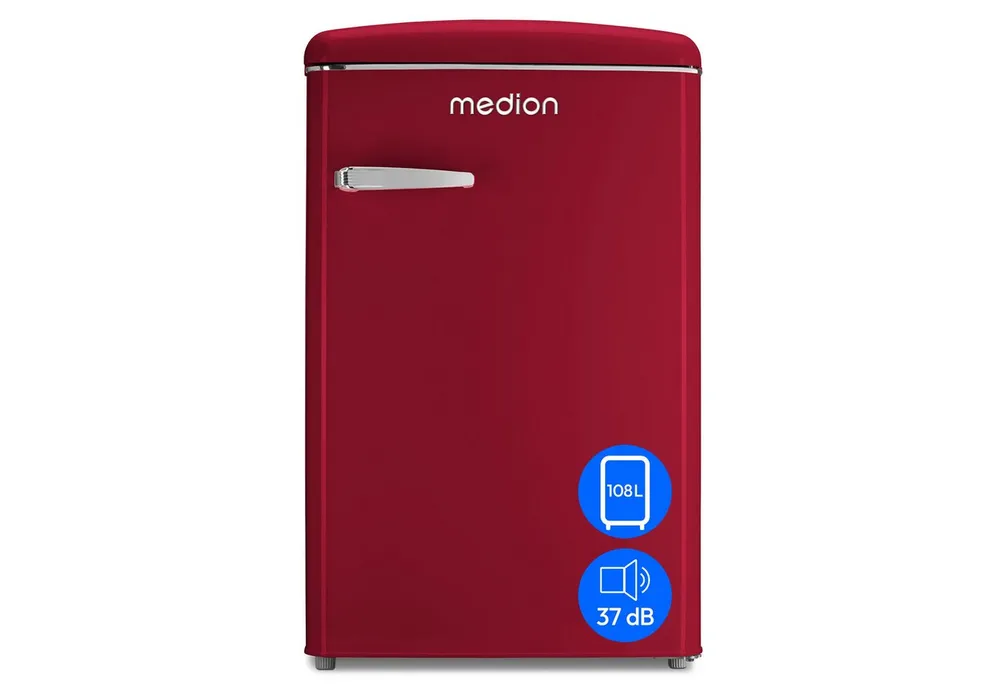 Medion® Gefrierschrank MD37790, 89.5 cm hoch, 55 cm breit, 108L Nutzinhalt,95L Kühlschrank,13L Gefrierfach, LED Innenbeleuchtung