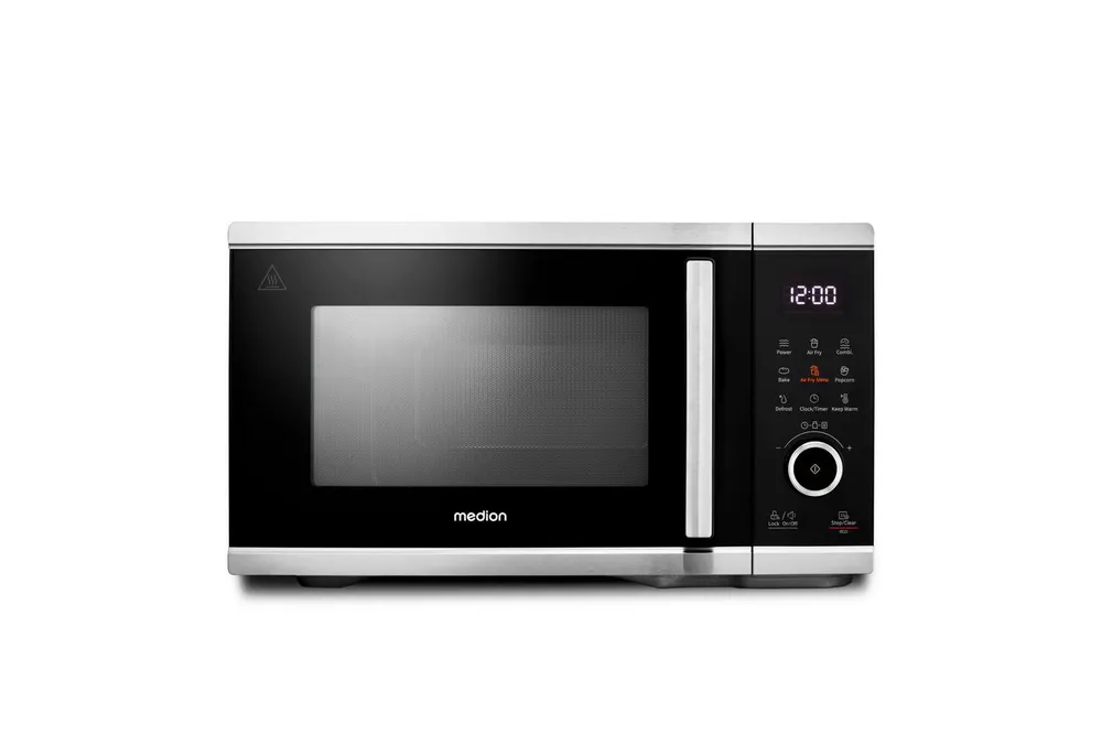 Medion® Heißluftfritteuse MD11499, 900 W, 9 Automatikprogramme, Auftaufunktion, LED Display