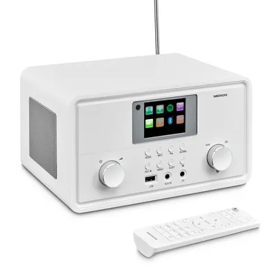 Medion® Internetradio MEDION® LIFE® P85027 (MD88069) Radio (DAB+, MW/UKW, Spotify, AM/FM, 10 W, Internet Radio DAB+ UKW Radio, 7,1cm/2,8'' Display, Bluetooth)