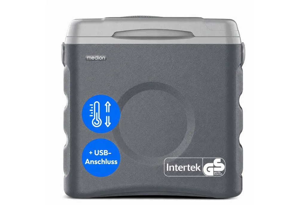 Medion® Kühlbox MEDION LIFE Thermoelektrische Kühlbox MD370030, 35 L, 12V 230V USB 5V, ECO Modus